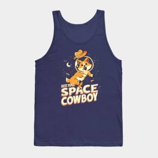 Corgi Space Cowboy by Tobe Fonseca Tank Top